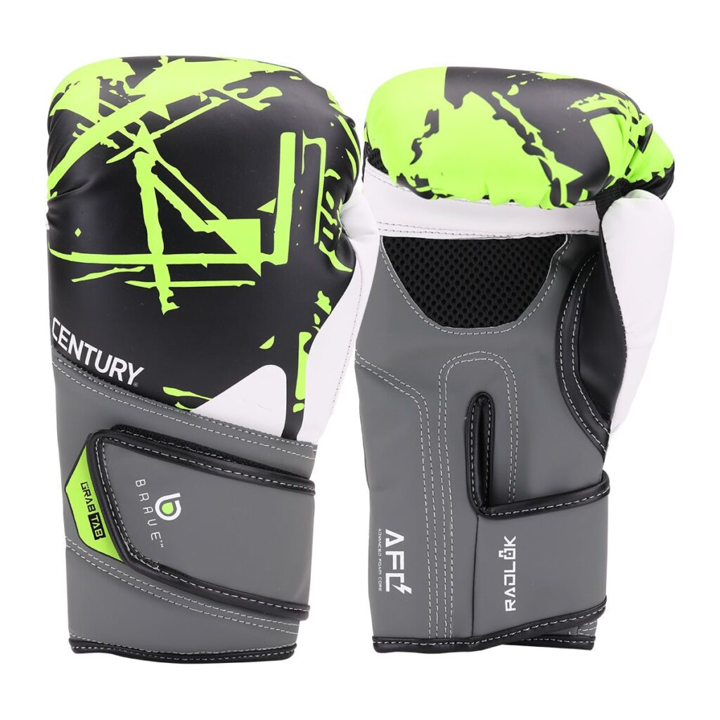 Brave Youth Boxing Gloves - 6 Oz / Black/Green
