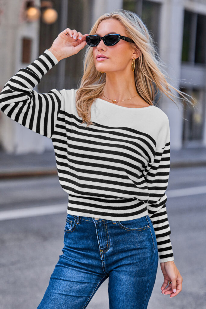 Comfy & Cute Striped Sweater