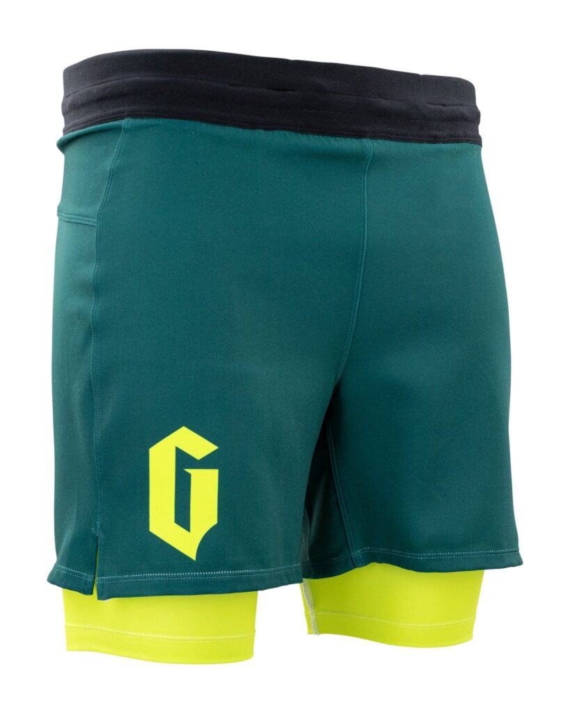 Gameness Men's Eco Lined Grappling Short - Small / Dark Green