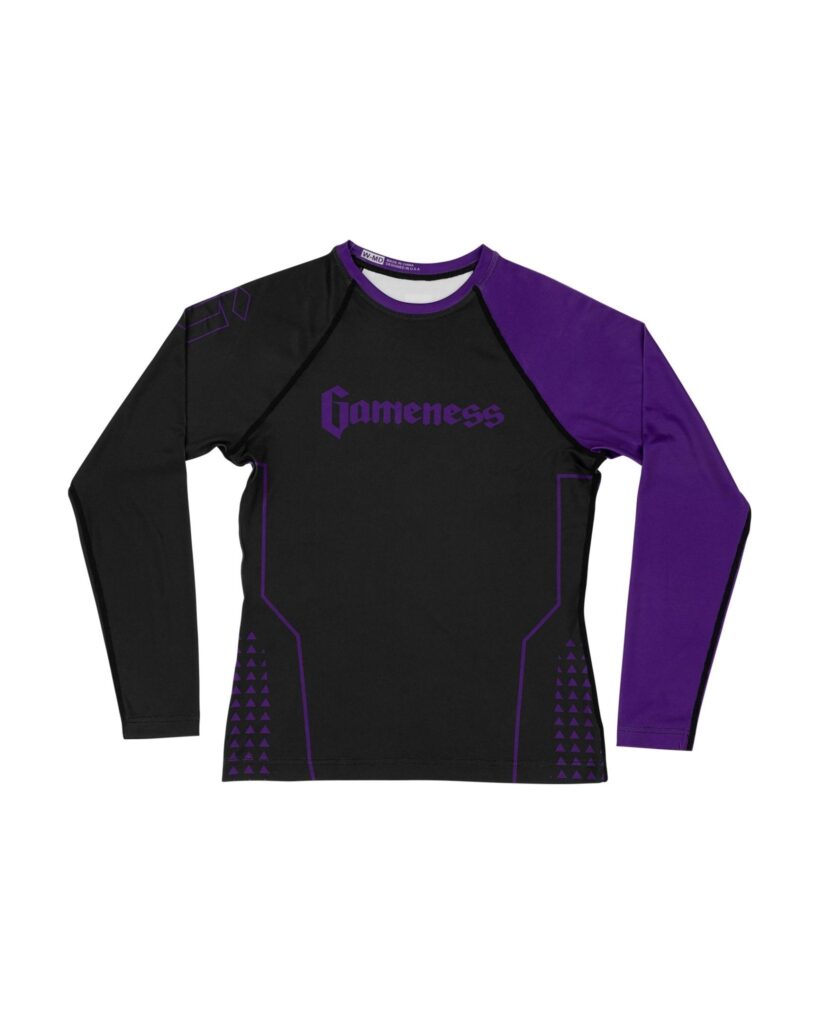 Gameness Women's Long Sleeve Ranked Rash Guard - Ladies Extra Large / Purple